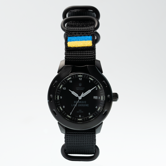 Ukrainian Military Watch Model BL002/ Black BRAVERY Tactical Water resistance Made in Ukraine