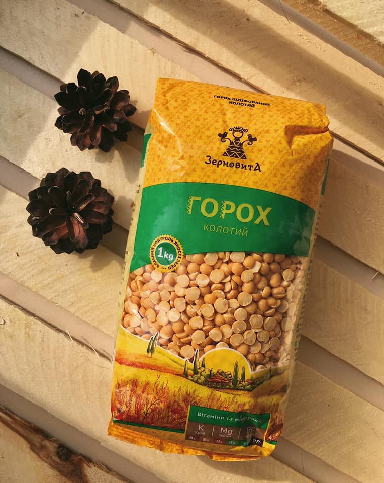 Premium Yellow Split Peas "Zernovyta" Made in Ukraine