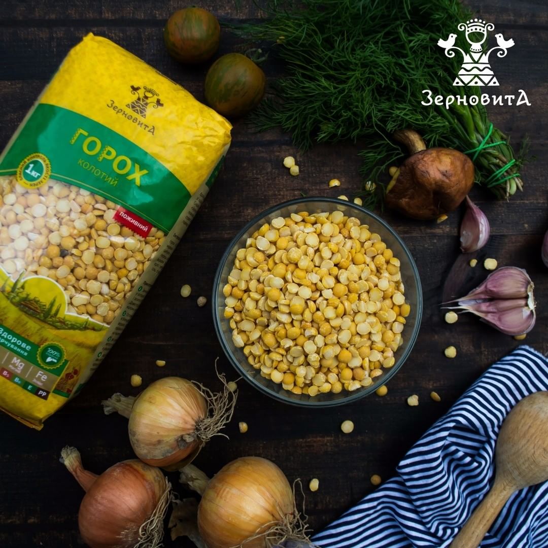 Premium Yellow Split Peas "Zernovyta" Made in Ukraine